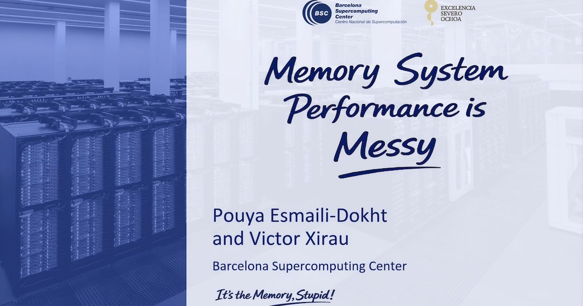 Lecture 3: Memory system performance is Messy recording