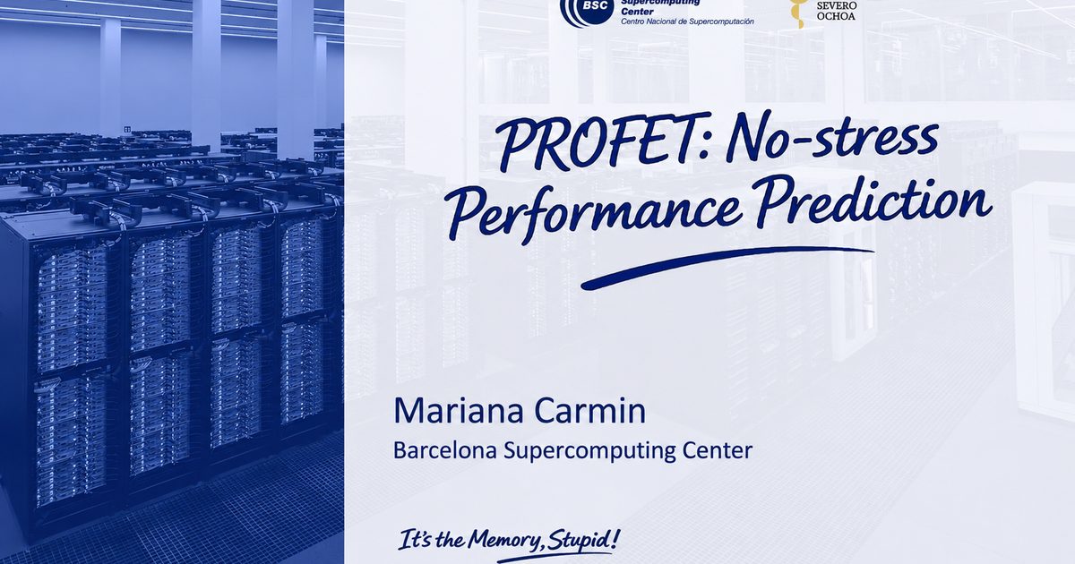 Lecture 4: PROFET: No-Stress Performance Prediction recording